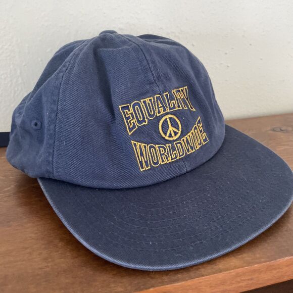 VANS Take A Stand EQUALITY WORLDWIDE Peace Sign Hat Blue Adult Unisex One‎ Size - Picture 2 of 12